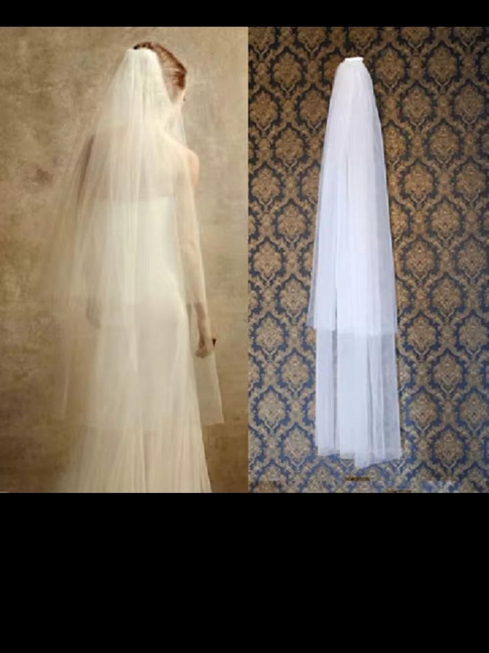 Bridal Two-Tier Ivory Wedding Veil